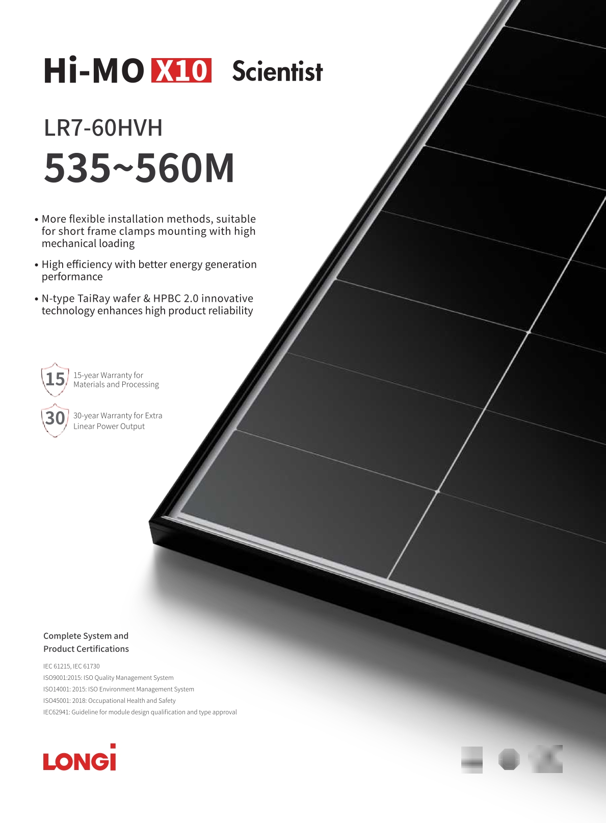 Panel fotowoltaiczny LONGI (Hi-MO X10) LR7-60HVH-535 535Wp (BFR) 10_Foto_1