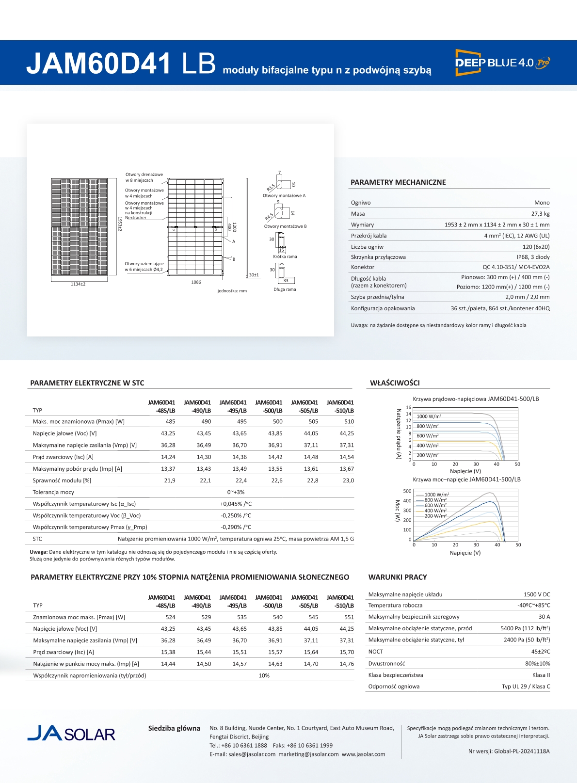 Panel fotowoltaiczny JA Solar JAM60D41 500LB (FB) (BiFacial) 13_Foto_2