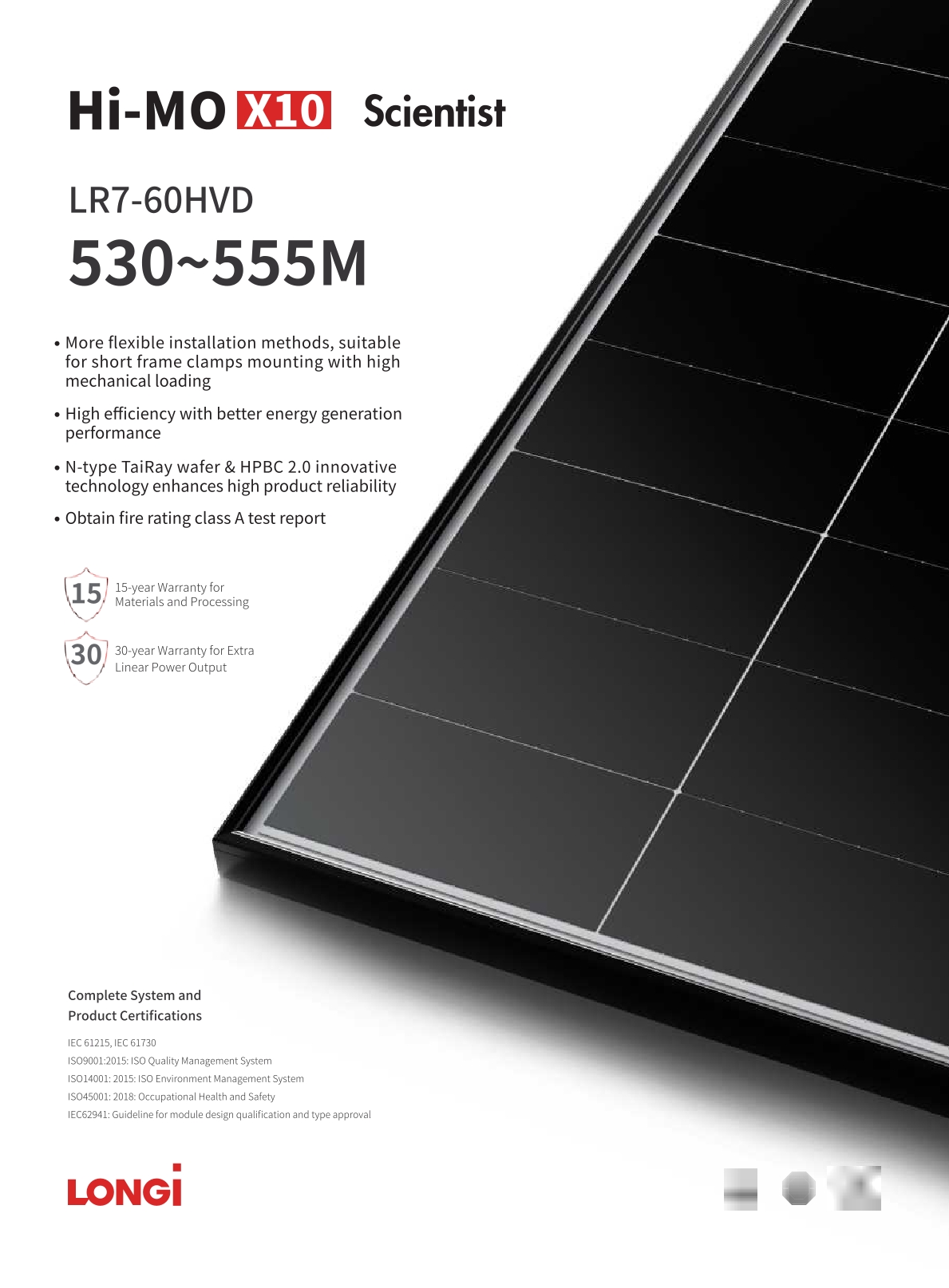 Panel fotowoltaiczny LONGI (Hi-MO X10) LR7-60HVD-535 535Wp (BFR) Bifacial 22_Foto_1