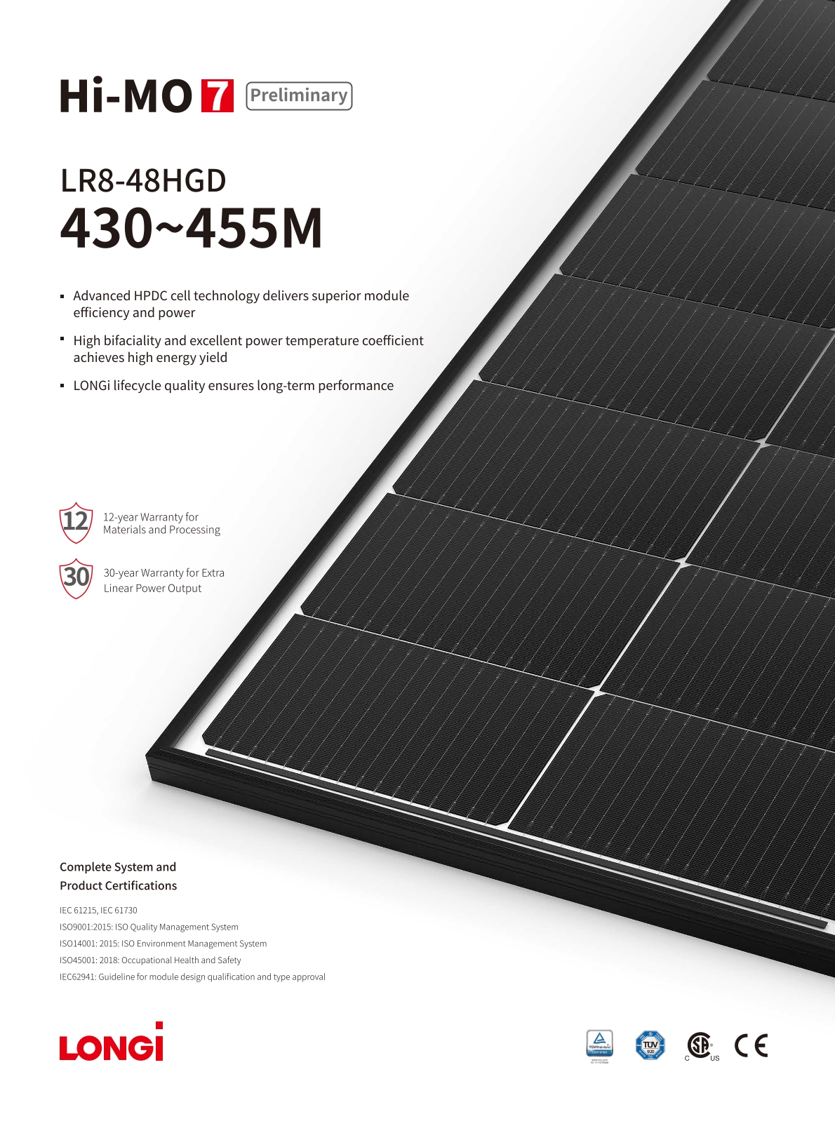 Panel fotowoltaiczny LONGI (Hi-MO 7) LR8-48HGD-445 445Wp (BFR)  8_Foto_1