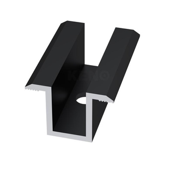 Klema środkowa - Czarna anodowana (K-05-ACZ)