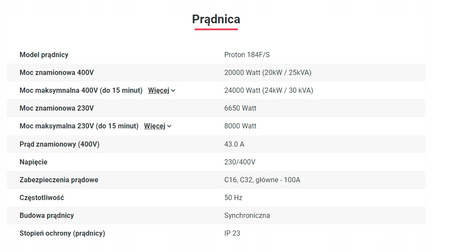 Agregat Proton 20kW ZPP 20M SZR 25kVA na przyczepie 1-osiowej