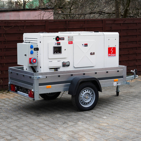 Agregat Proton Ricardo 20kW ZPP 20R SZR 25kVA na przyczepie 1-osiowej