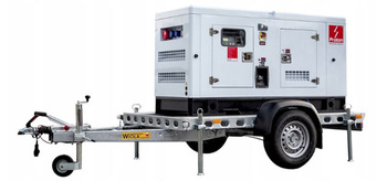 Agregat Proton Deutz 30kW 40kVA ZPP 30D SZR na przyczepie 1-osiowej