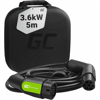 Kabel Green Cell GC EV Type 2 3.6kW 5m do ładowania samochodów elektrycznych