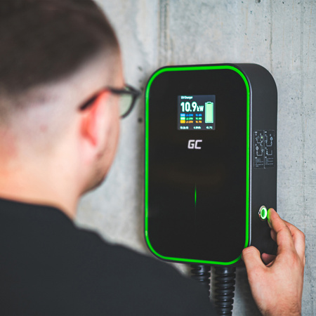 Ładowarka z gniazdem Type 2 Wallbox EV PowerBox 22kW Green Cell