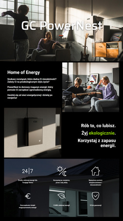 Magazyn Energii / Akumulator PowerNest LiFePO4 / 5 kWh 52,1V Green Cell
