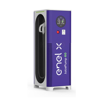 Enel X JuicePump EU CCS2 + CHAdeMO DC 60 kW trójfazowy Kabel do 5m, ładowanie równoległe, RFID, bez POS,  Ethernet+Cellular (SIM MVNO)