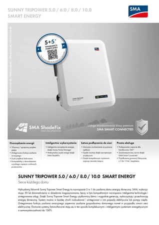 Falownik hybrydowy Sunny Tripower 10.0 Smart Energy STP10.0-3SE SMA