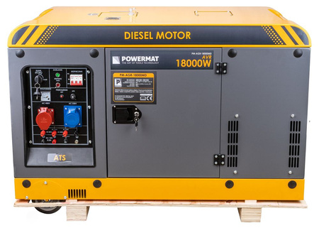 Agregat Powermat Diesel 18kW 230V 400V 12V ATS PM-AGR-18000MD