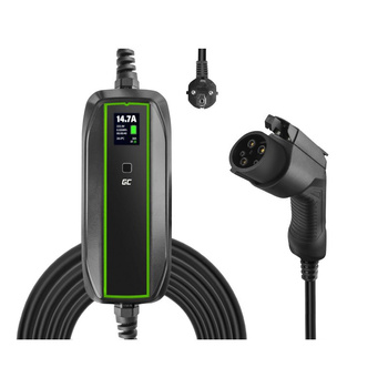 Ładowarka mobilna EV PowerCable 3,6kW Schuko - Type 1 Green Cell