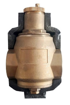 Ottone separator powietrza DN25 GW 1, mosiężny z izolacją