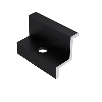 Klema końcowa 35mm czarna anodowana (K-06-35-ACZ)