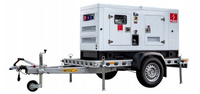 Agregat Proton Deutz 30kW 40kVA ZPP 30D SZR na przyczepie 1-osiowej